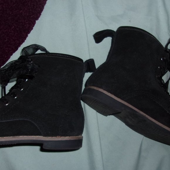 baby girl winter boots size 7 shoes winter fall seven stud black rock style - Picture 4 of 6